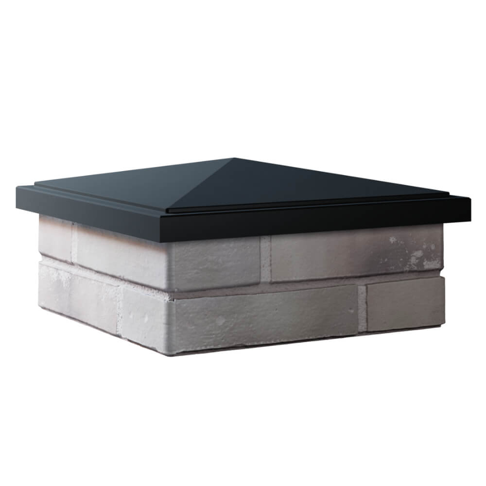 Колпак Zking БонаМоно Черный на столб 1.5х1.5 кирпича (385х385, 400х400мм) в Пензе фото