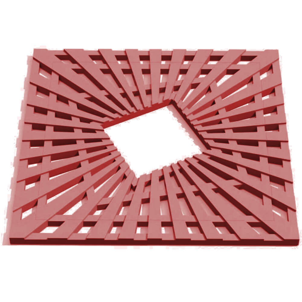 Приствольная решетка для дерева ZKING ATMOSPHERE 1.2х1.2м Красная Пенза фото