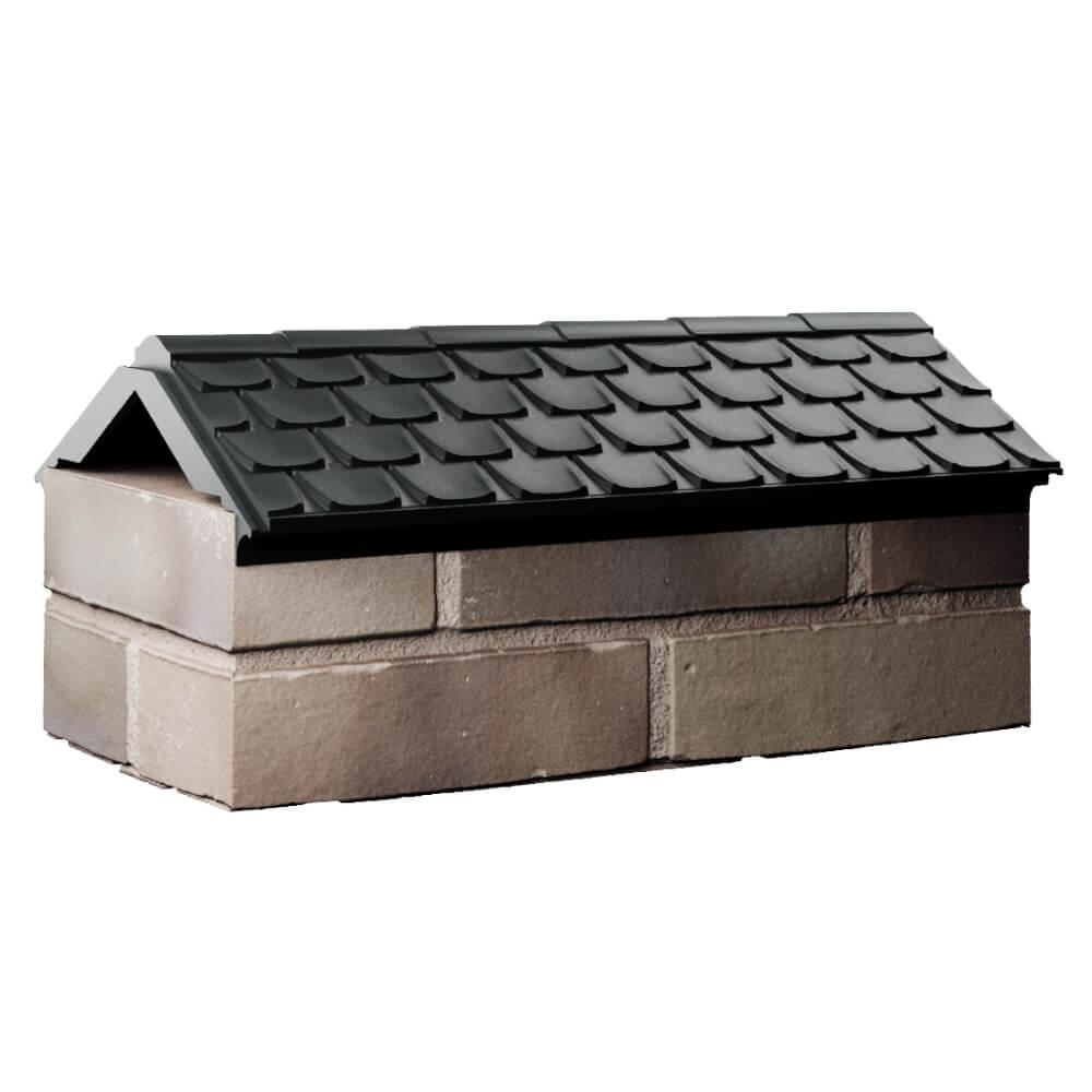 Парапет Zking Эльбрус Черный с посадкой на 1 кирпич (255мм) Пенза фото