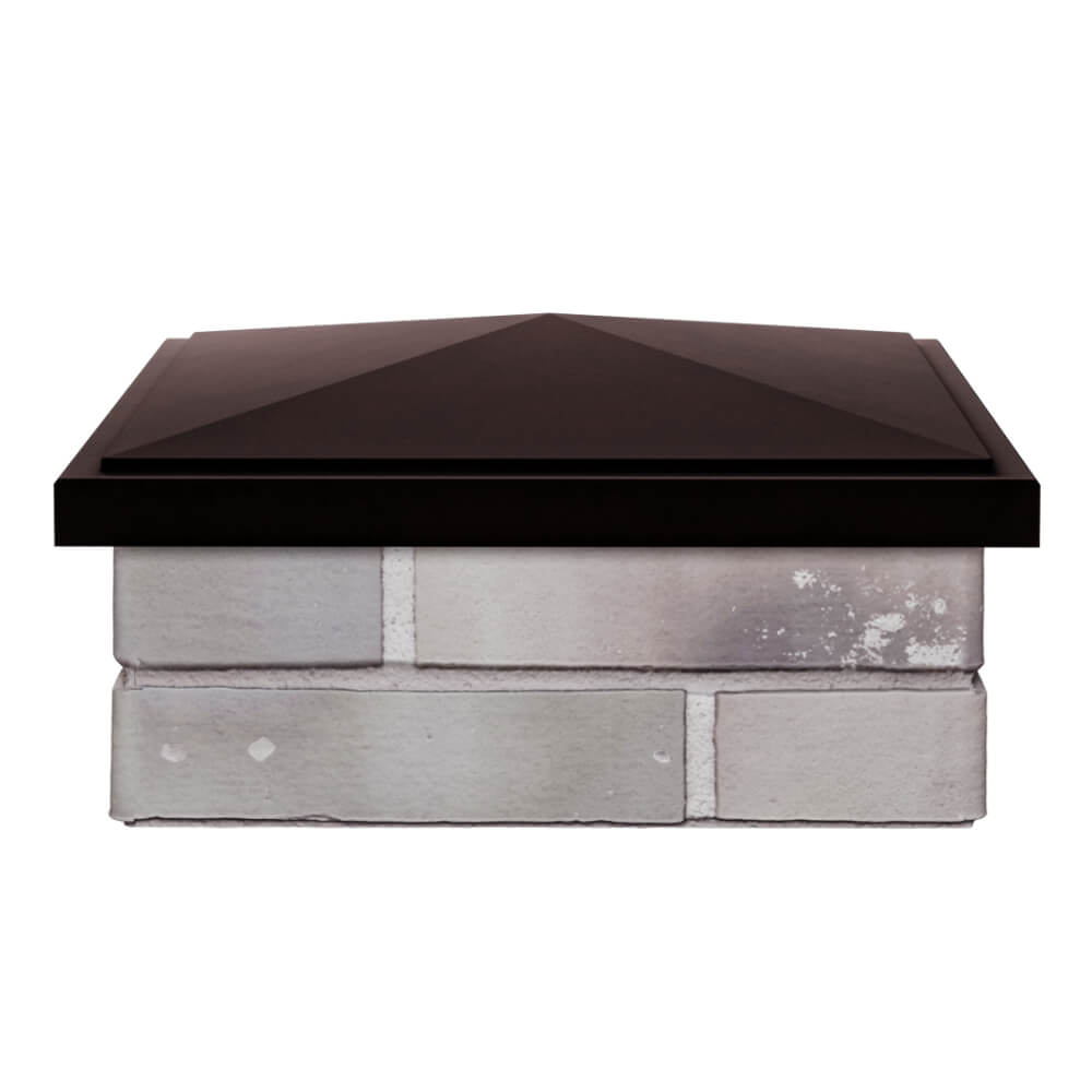 Колпак Zking БонаМоно Коричневый на столб 1.5х1.5 кирпича (385х385, 400х400мм) Пенза фото