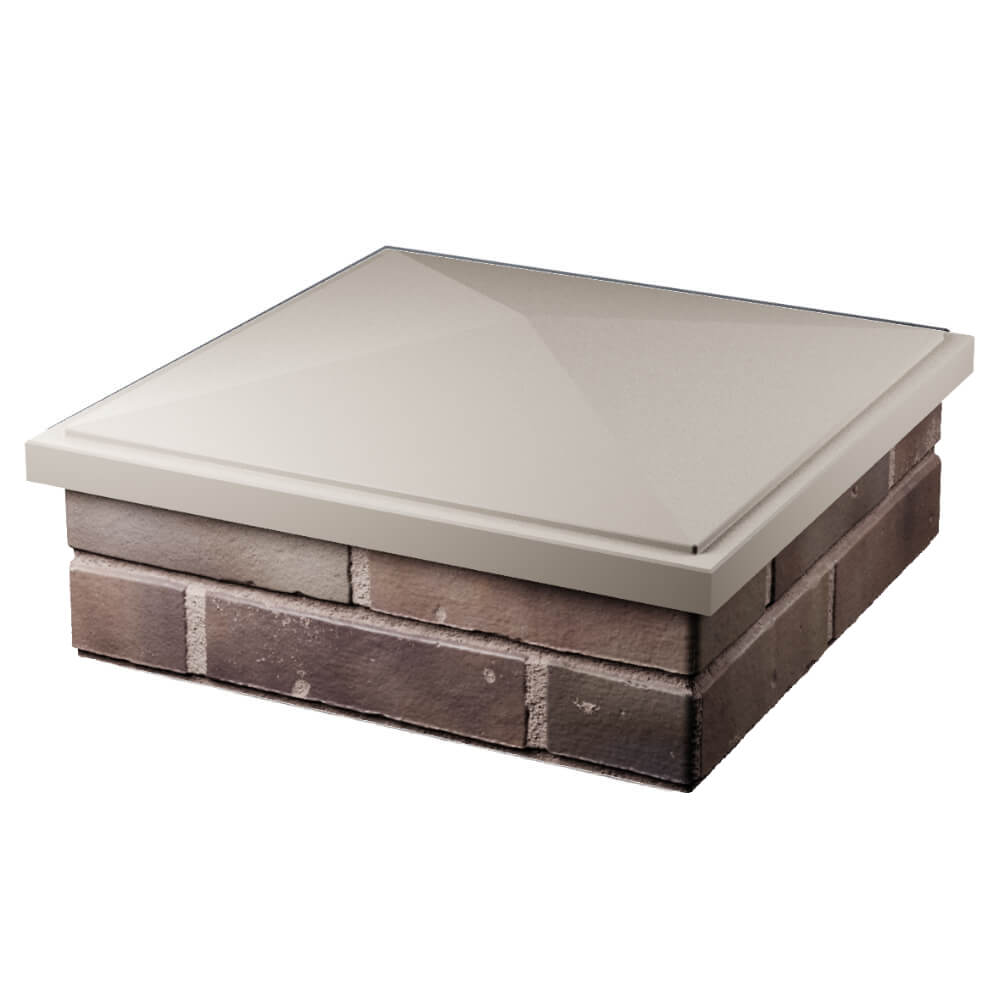 Колпак Zking БонаМоно Бежевый на столб 2х2 кирпича (515х515, 530х530мм) в Пензе фото