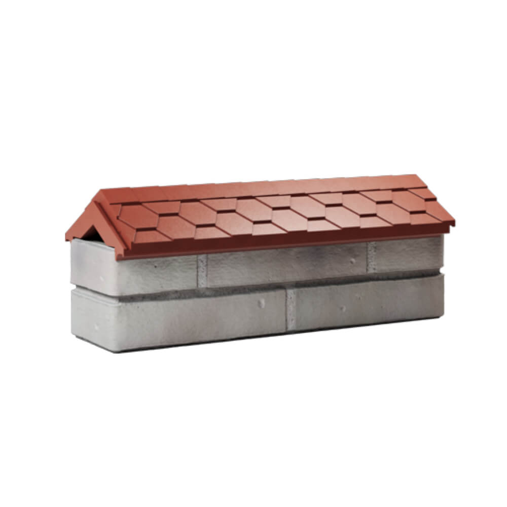 Парапет Zking Эверест Красный с посадкой на 0.5 кирпича (130мм) Пенза фото