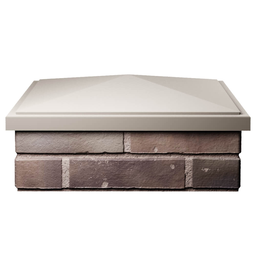 Колпак Zking БонаМоно Бежевый на столб 2х2 кирпича (515х515, 530х530мм) Пенза фото