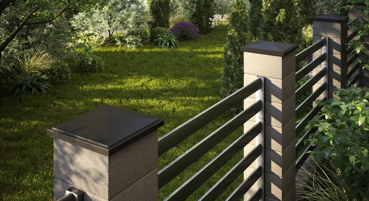 Колпак Zking БонаМоно Коричневый на столб 1.5х1.5 кирпича (385х385, 400х400мм) в Пензе фото