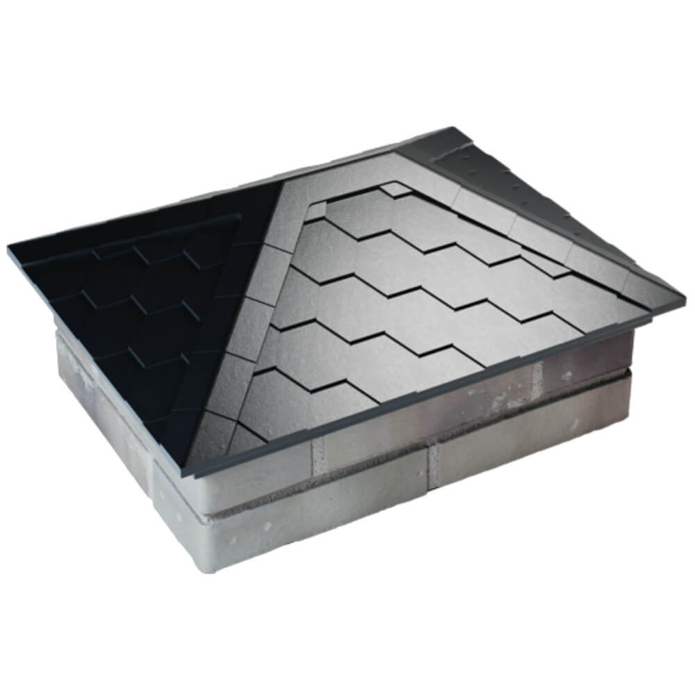 Колпак Zking Эверест Черный на столб 2х1.5 кирпича (520х390мм) Пенза фото