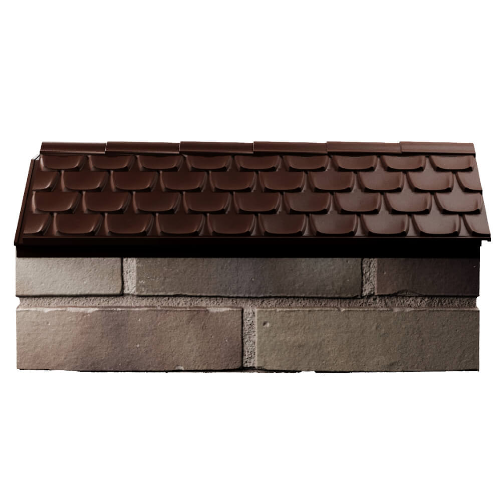 Парапет Zking Эльбрус Коричневый с посадкой на 1 кирпич (255мм) в Пензе фото