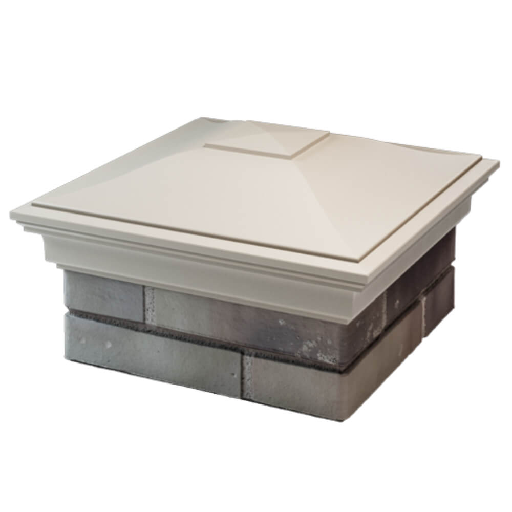 Колпак Zking Монблан Бежевый на столб 1.5х1.5 кирпича (385х385мм) в Пензе фото