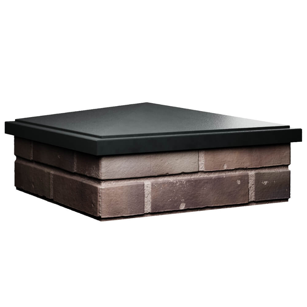 Колпак Zking БонаМоно Черный на столб 2х2 кирпича (515х515, 530х530мм) в Пензе фото