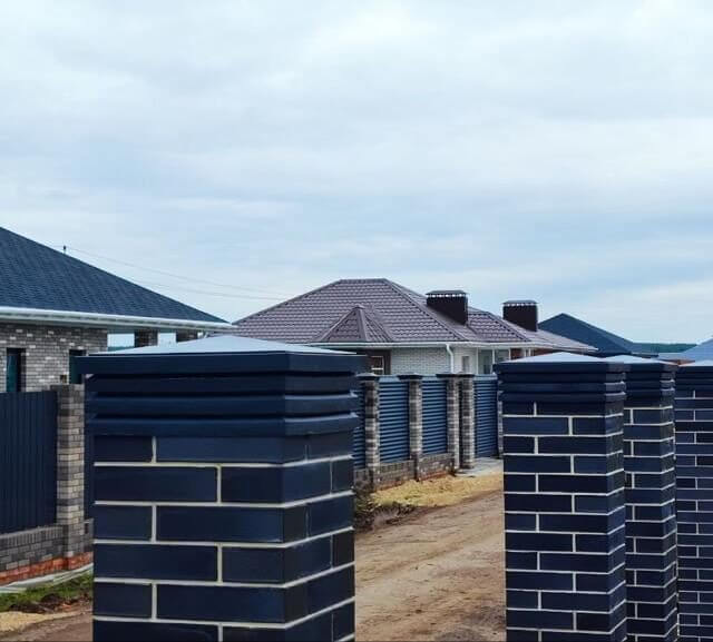 Колпак Zking Бона ХайТек Серый на столб 1.5х1.5 кирпича (385х385мм) в Пензе фото