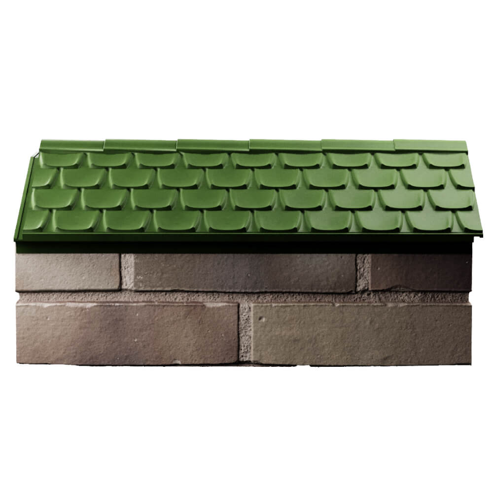 Парапет Zking Эльбрус Зеленый с посадкой на 1 кирпич (255мм) в Пензе фото