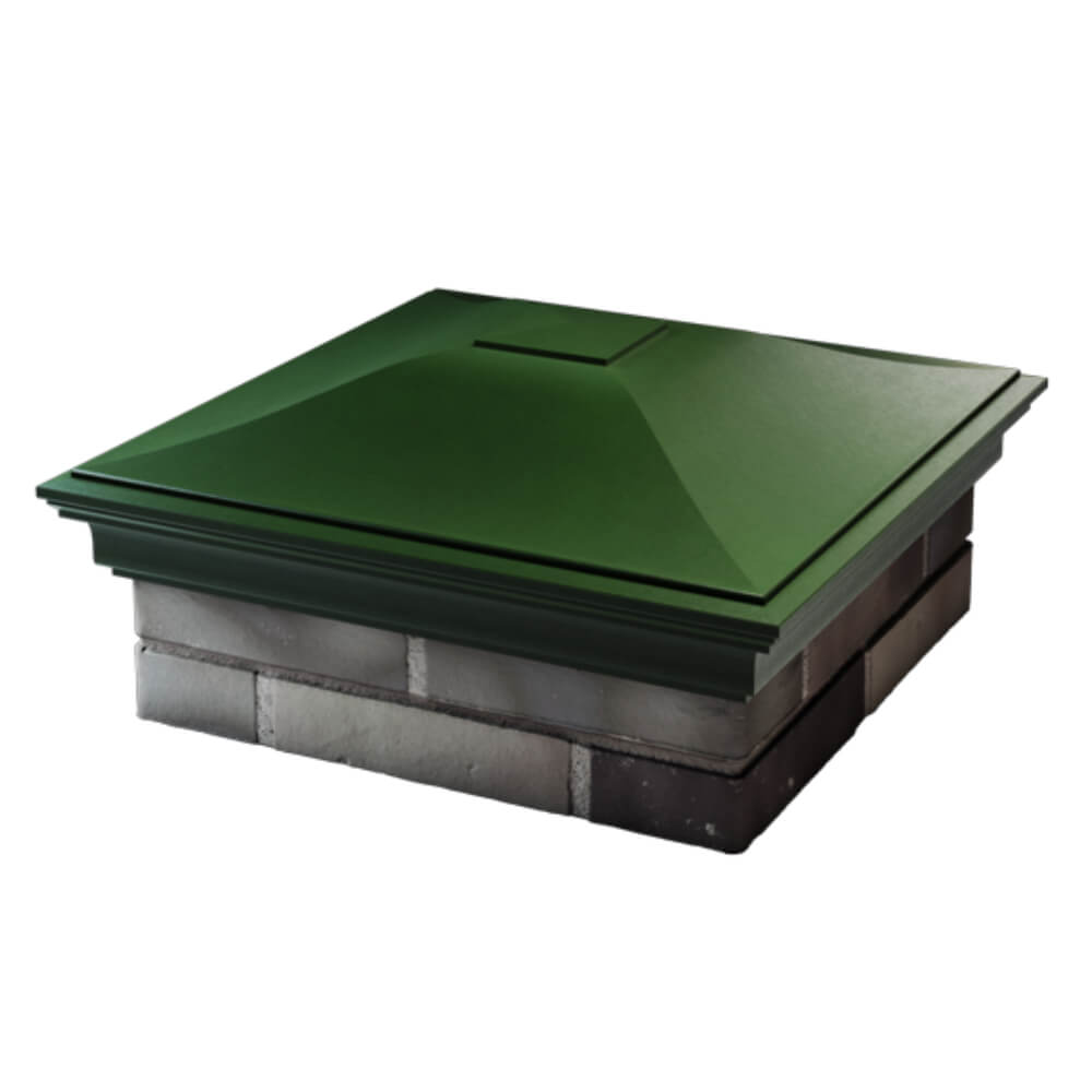 Колпак Zking Монблан Зеленый на столб 2х2 кирпича (515х515мм) в Пензе фото