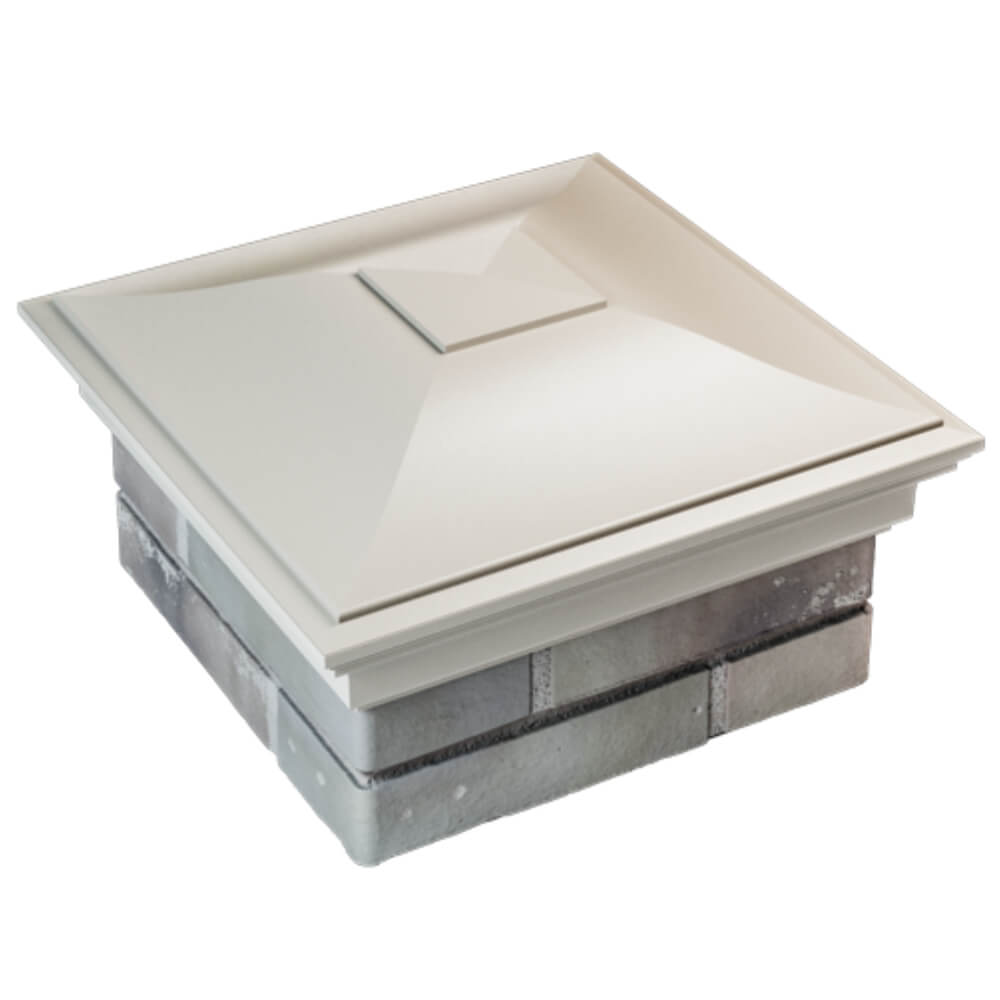 Колпак Zking Монблан Бежевый на столб 1.5х1.5 кирпича (385х385мм) в Пензе фото