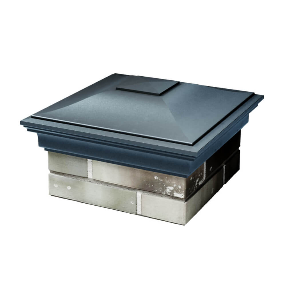 Колпак Zking Монблан Серый на столб 1.5х1.5 еврокирпича 0.7НФ (355х355мм) в Пензе фото