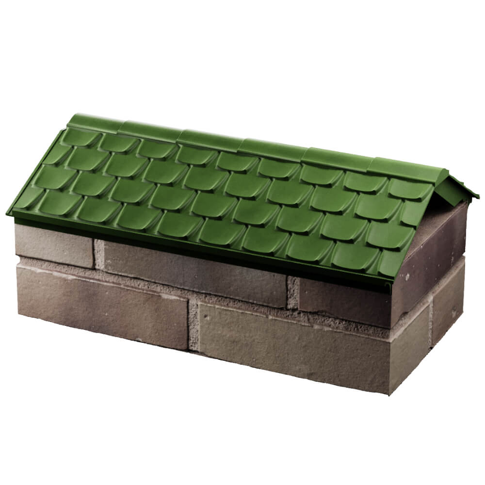 Парапет Zking Эльбрус Зеленый с посадкой на 1 кирпич (255мм) в Пензе фото