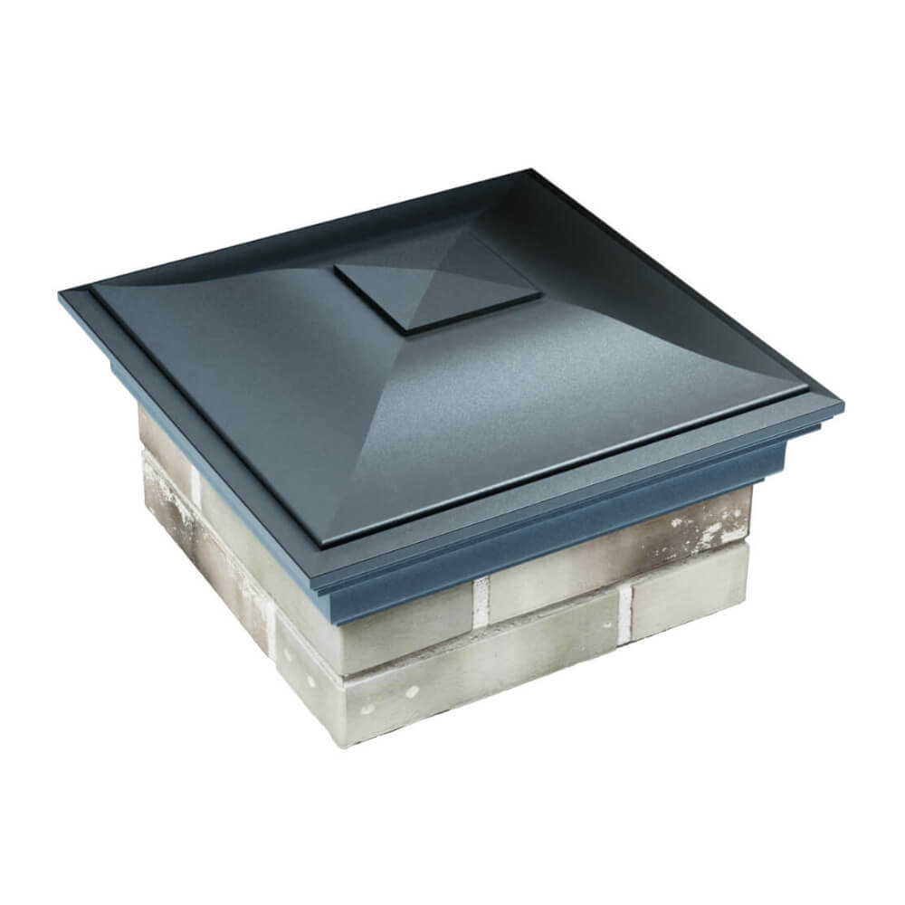 Колпак Zking Монблан Серый на столб 1.5х1.5 еврокирпича 0.7НФ (355х355мм) в Пензе фото