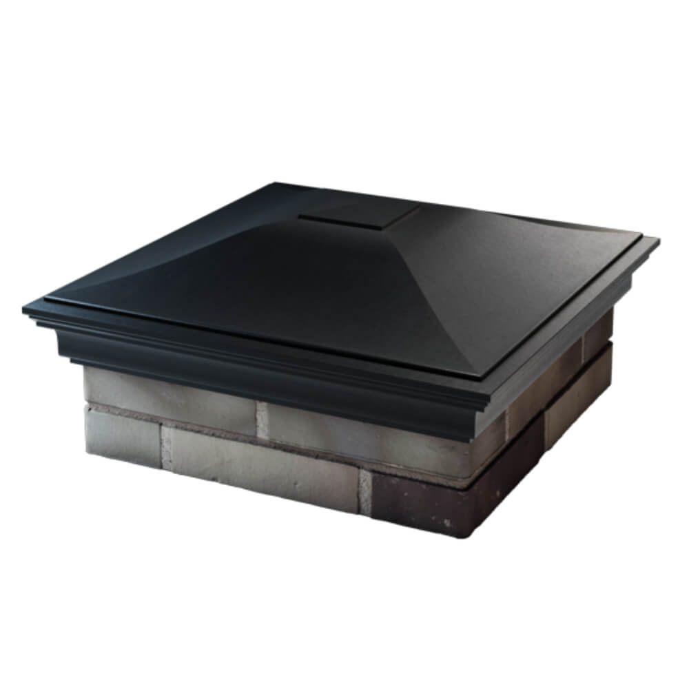 Колпак Zking Монблан Черный на столб 2х2 кирпича (515х515мм) в Пензе фото