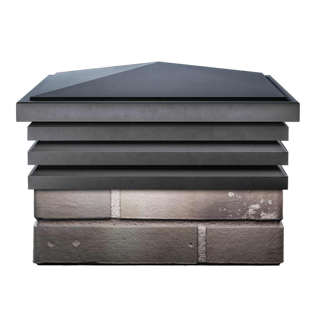 Колпак Zking Бона ХайТек Серый на столб 1.5х1.5 кирпича (385х385мм) Пенза фото