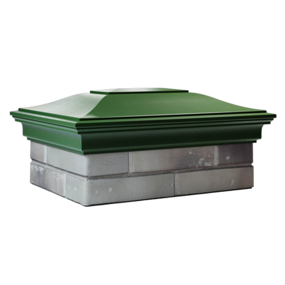 Колпак Zking Монблан Зеленый на столб 2х1.5 кирпича (515х385мм) в Пензе фото