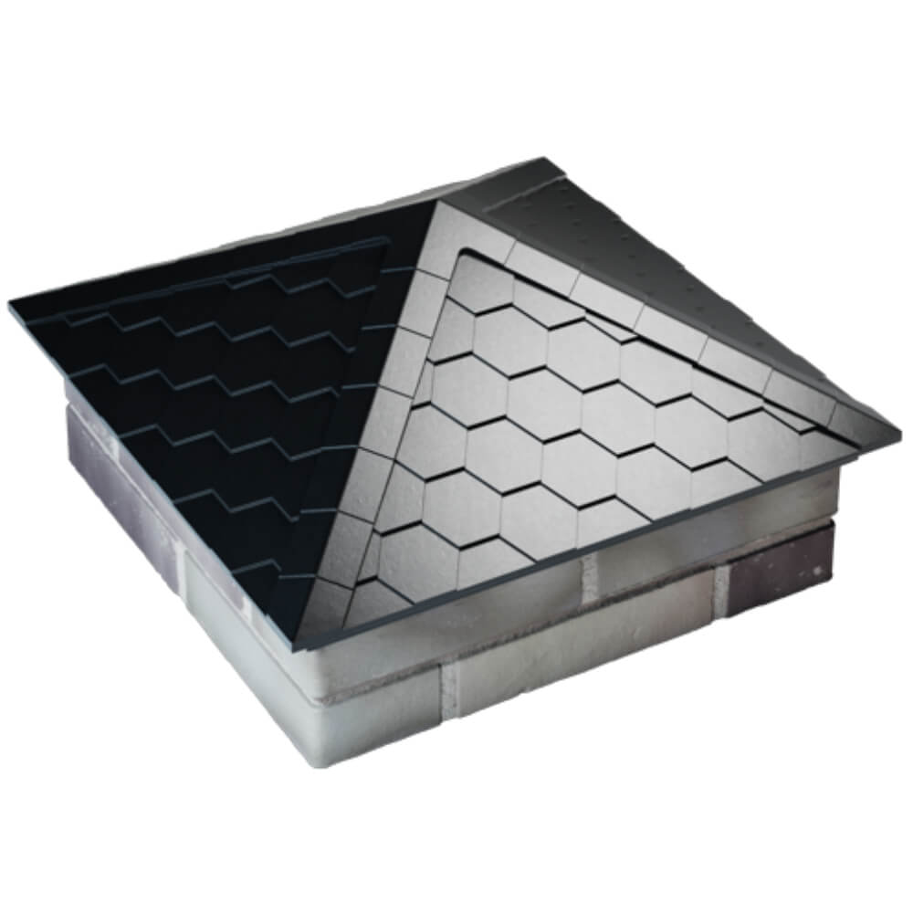 Колпак Zking Эверест Черный на столб 2х2 кирпича (535х535мм) Пенза фото