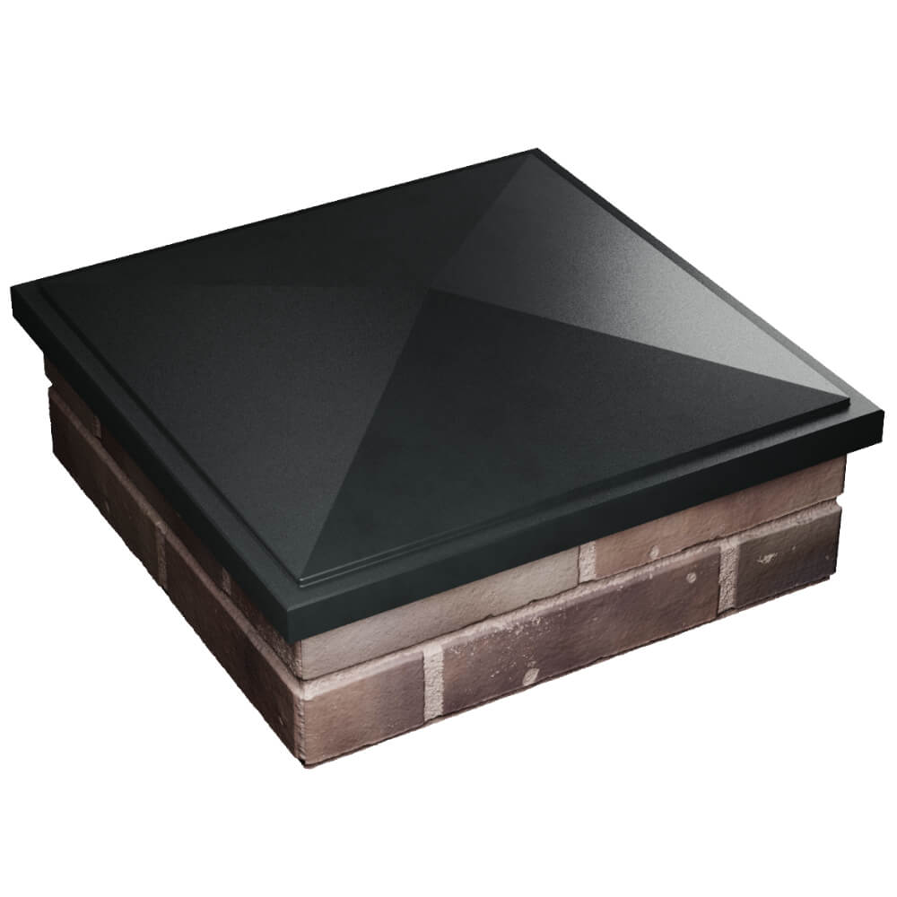 Колпак Zking БонаМоно Черный на столб 2х2 кирпича (515х515, 530х530мм) в Пензе фото