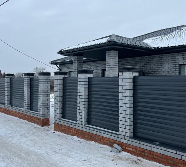 Колпак Zking Бона ХайТек Серый на столб 1.5х1.5 кирпича (385х385мм) в Пензе фото