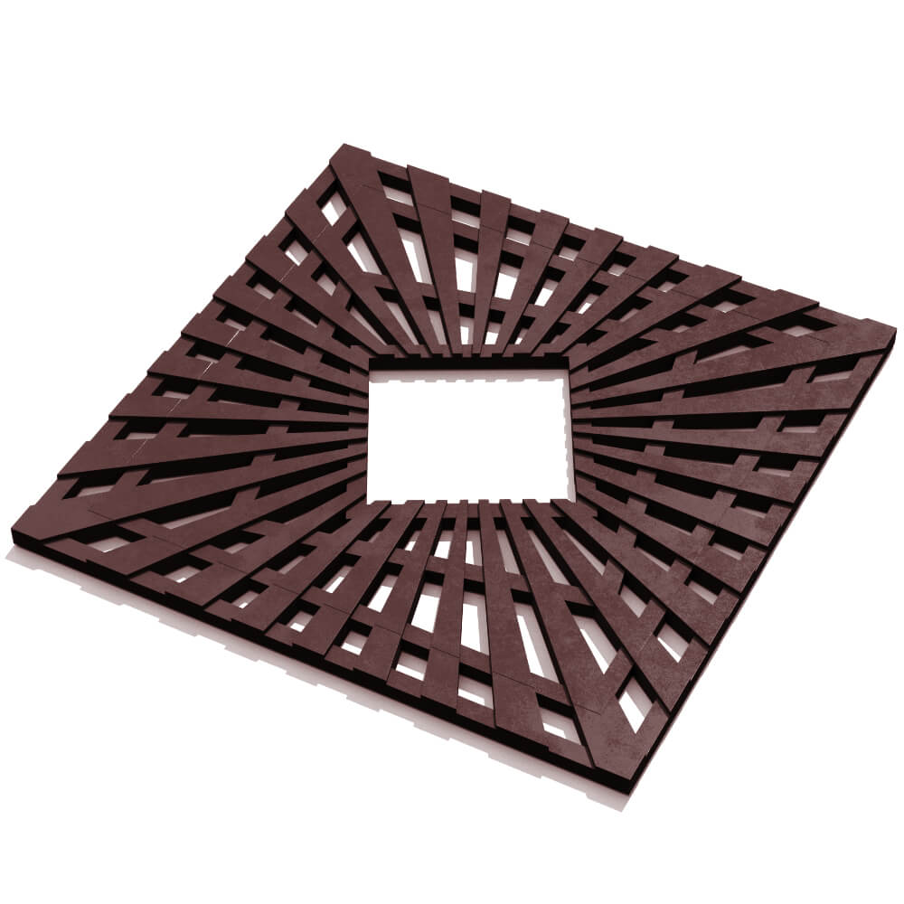 Приствольная решетка для дерева ZKING ATMOSPHERE 1.2х1.2м Коричневая в Пензе фото