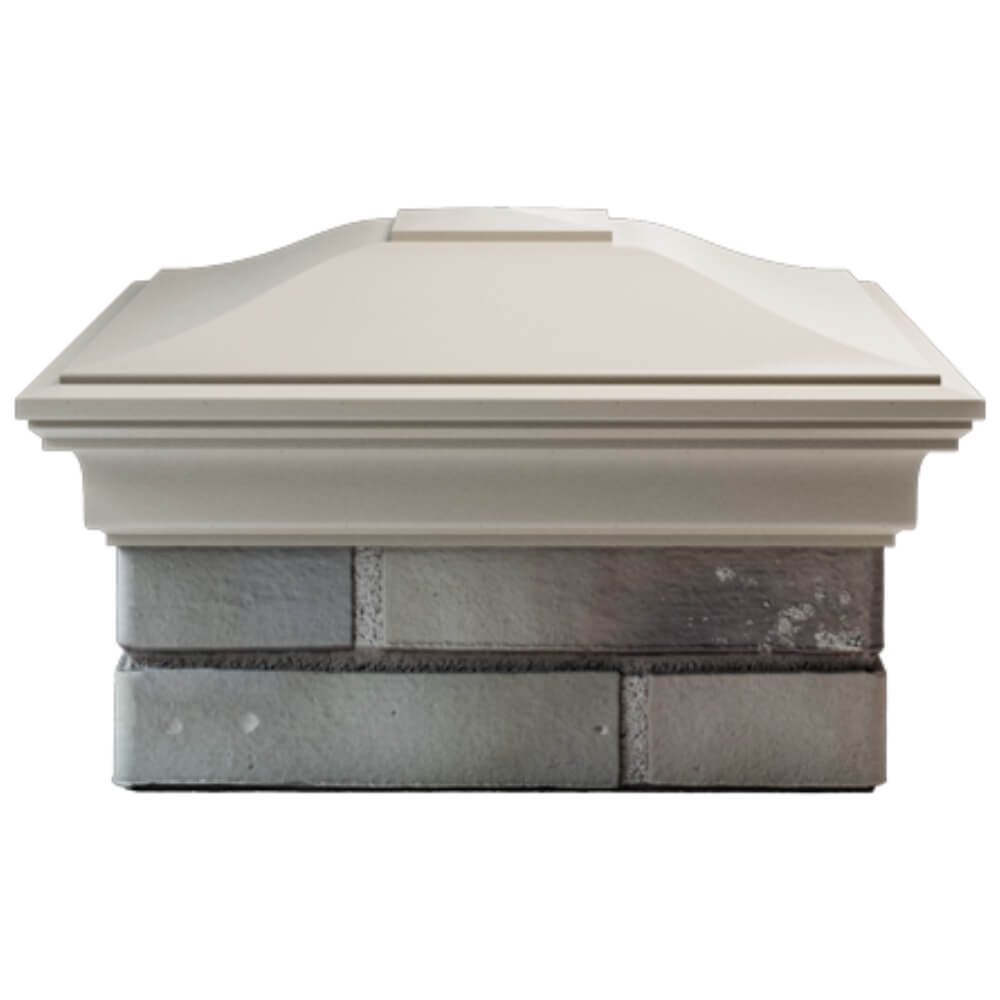 Колпак Zking Монблан Бежевый на столб 1.5х1.5 кирпича (385х385мм) Пенза фото