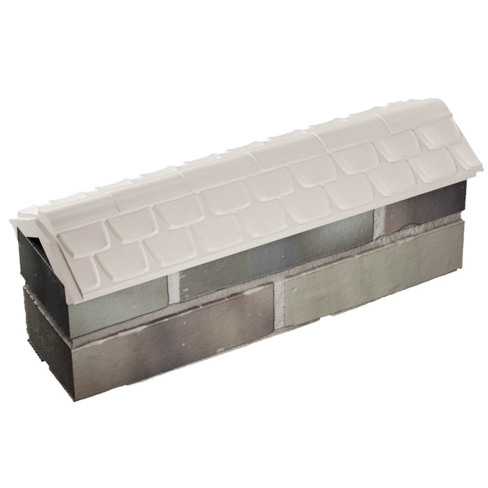 Парапет Zking Эльбрус Бежевый с посадкой на 0.5 кирпича (130мм) в Пензе фото