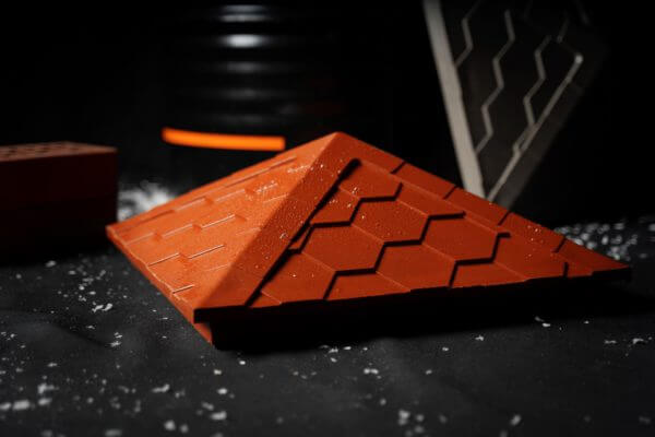 Колпак Zking Эверест Красный на столб 1.5х1.5 кирпича (390х390мм) в Пензе фото