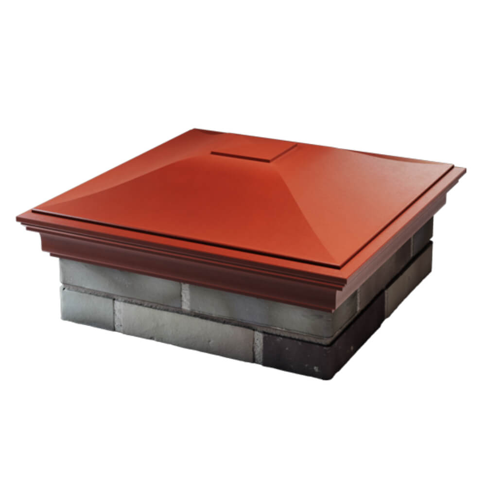 Колпак Zking Монблан Красный на столб 2х2 кирпича (515х515мм) в Пензе фото