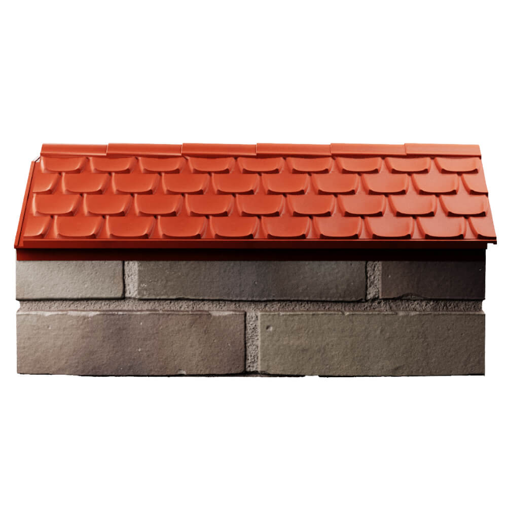 Парапет Zking Эльбрус Красный с посадкой на 1 кирпич (255мм) в Пензе фото