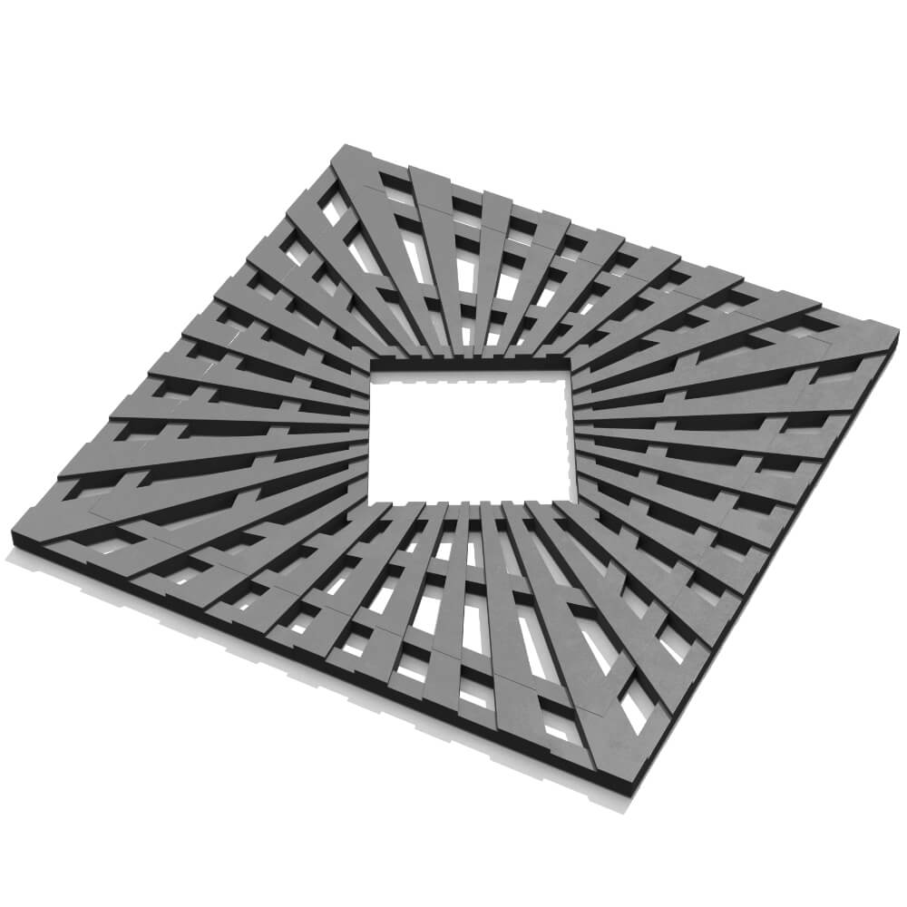 Приствольная решетка для дерева ZKING ATMOSPHERE 1.2х1.2м Серая в Пензе фото