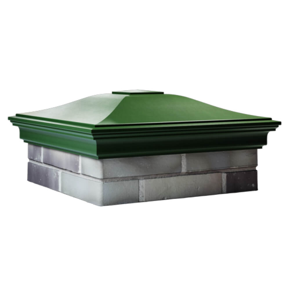 Колпак Zking Монблан Зеленый на столб 2х2 кирпича (515х515мм) в Пензе фото