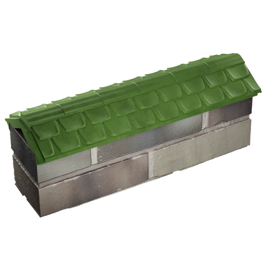 Парапет Zking Эльбрус Зеленый с посадкой на 0.5 кирпича (130мм) в Пензе фото